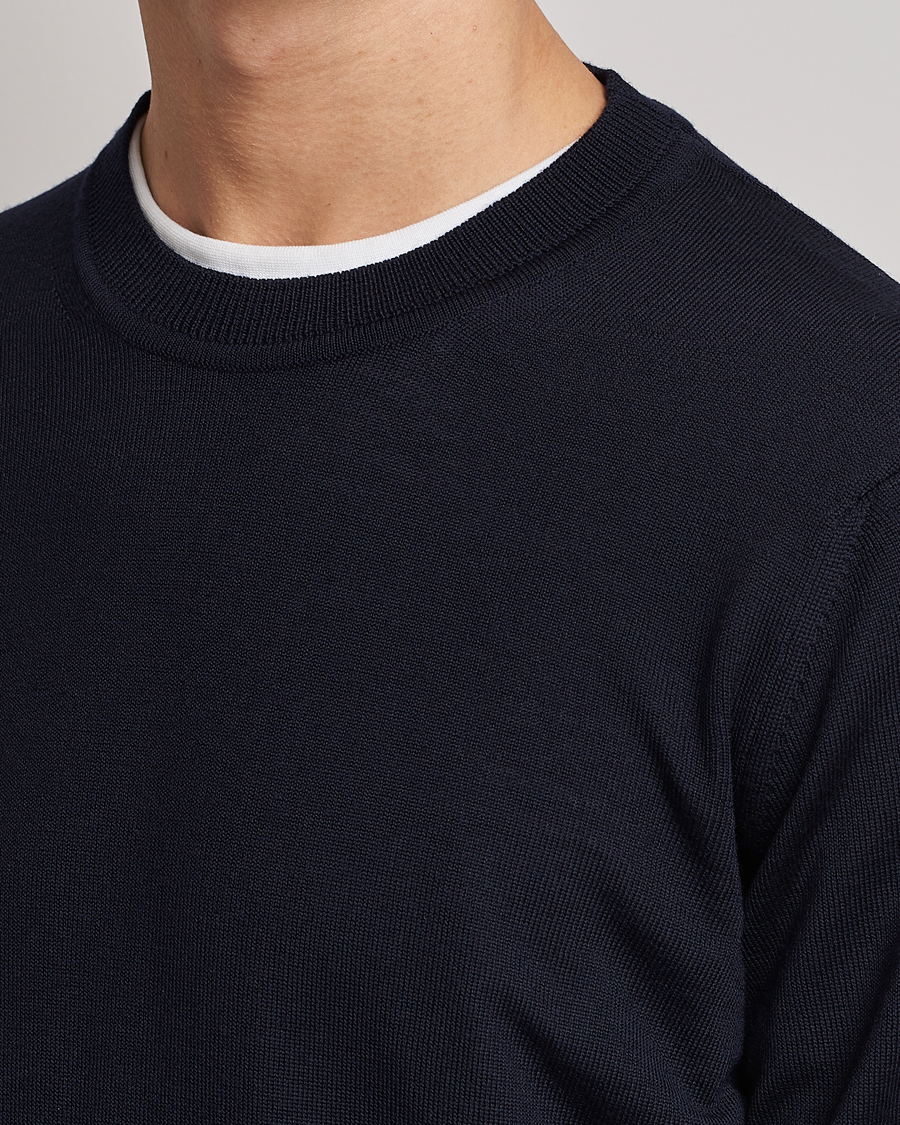 Herren | Pullover | NN07 | Ted Merino Crew Neck Pullover Navy Blue