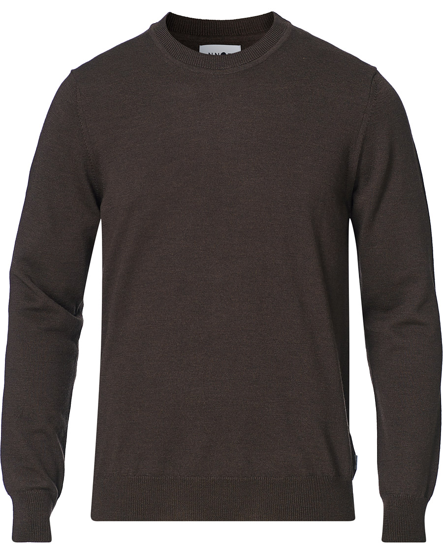 Herren | Pullover | NN07 | Ted Merino Crew Neck Pullover Brown