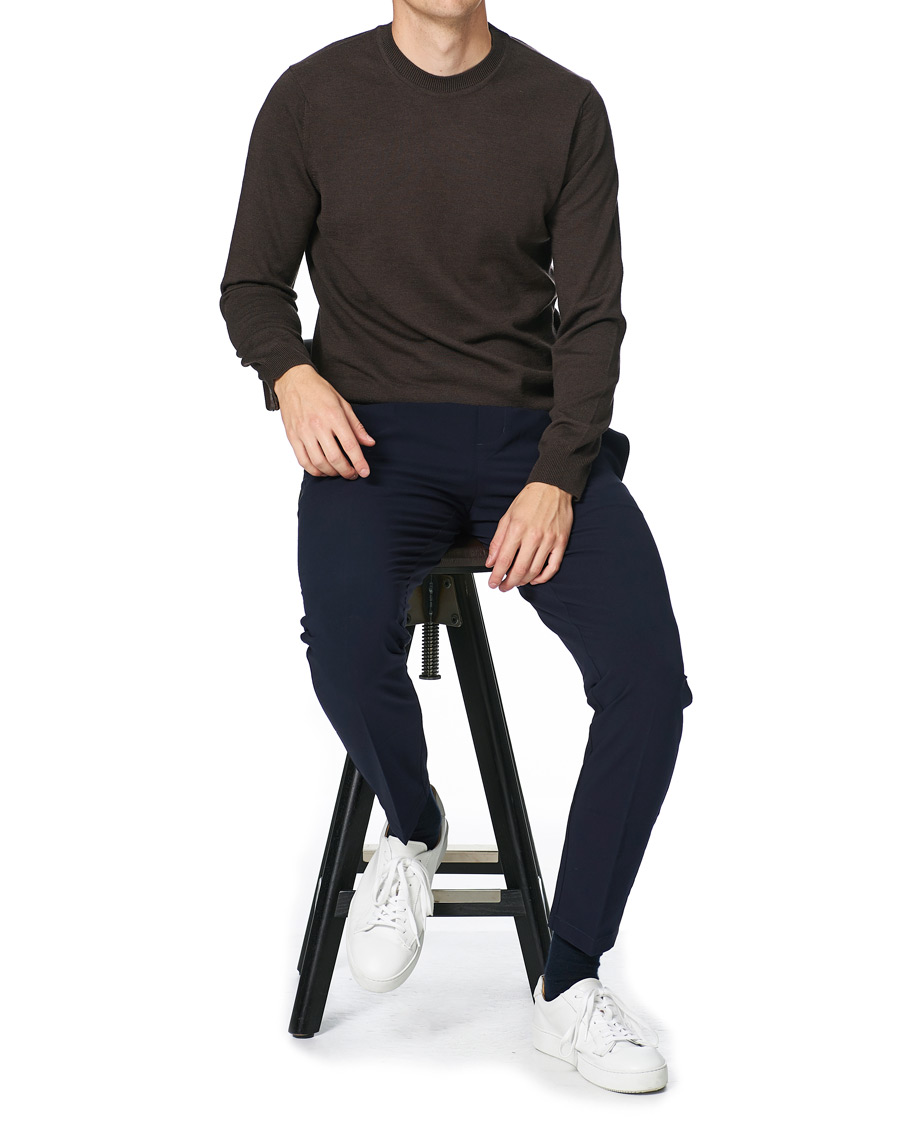 Herren | Pullover | NN07 | Ted Merino Crew Neck Pullover Brown
