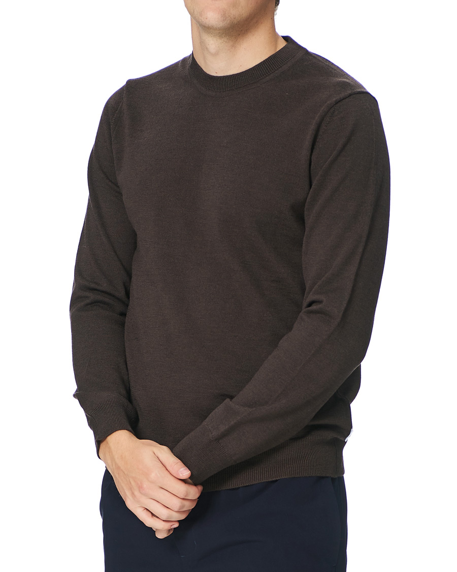 Herren | Pullover | NN07 | Ted Merino Crew Neck Pullover Brown