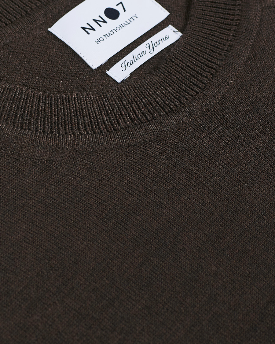 Herren | Pullover | NN07 | Ted Merino Crew Neck Pullover Brown