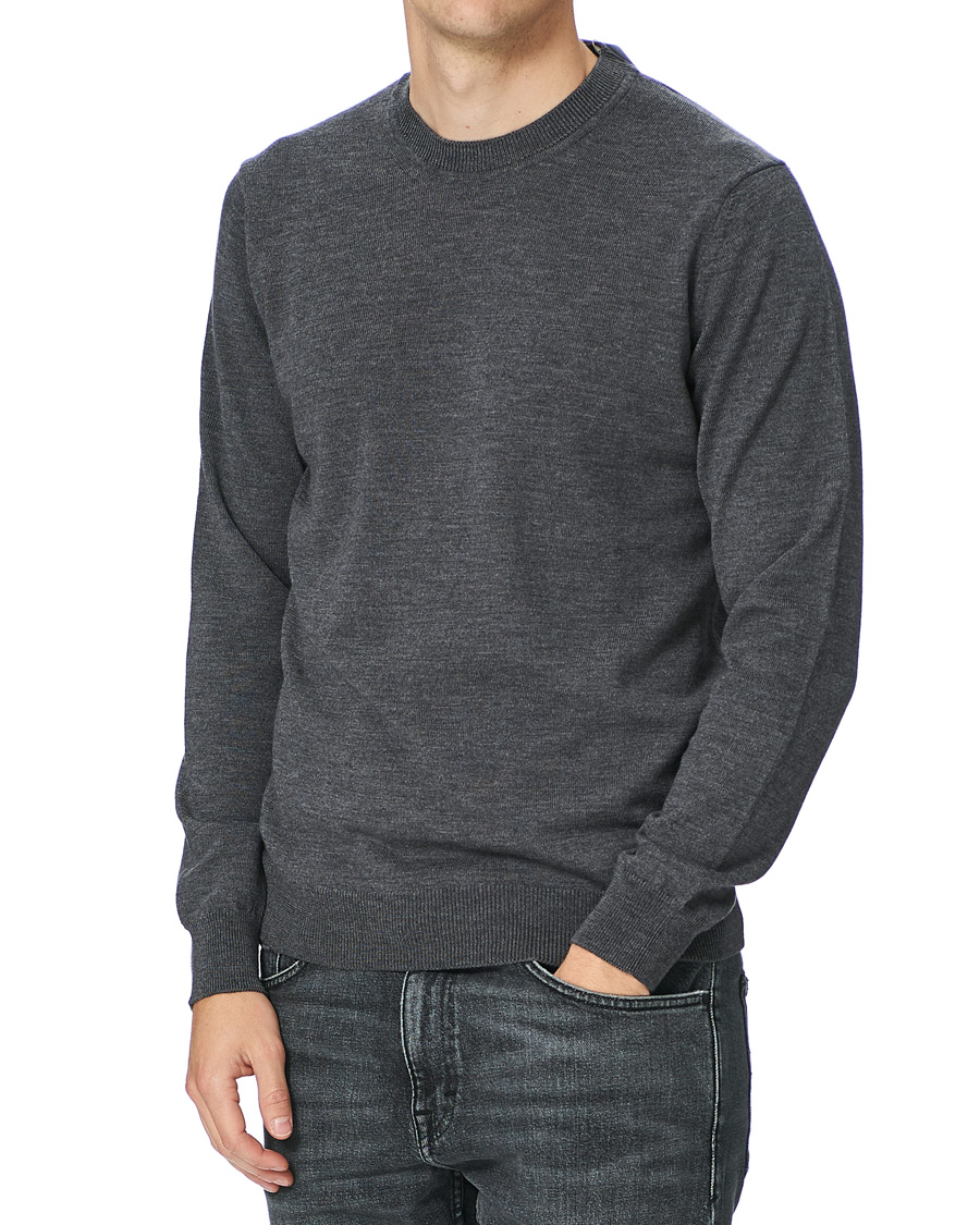 Herren | Pullover | NN07 | Ted Merino Crew Neck Pullover Antracite