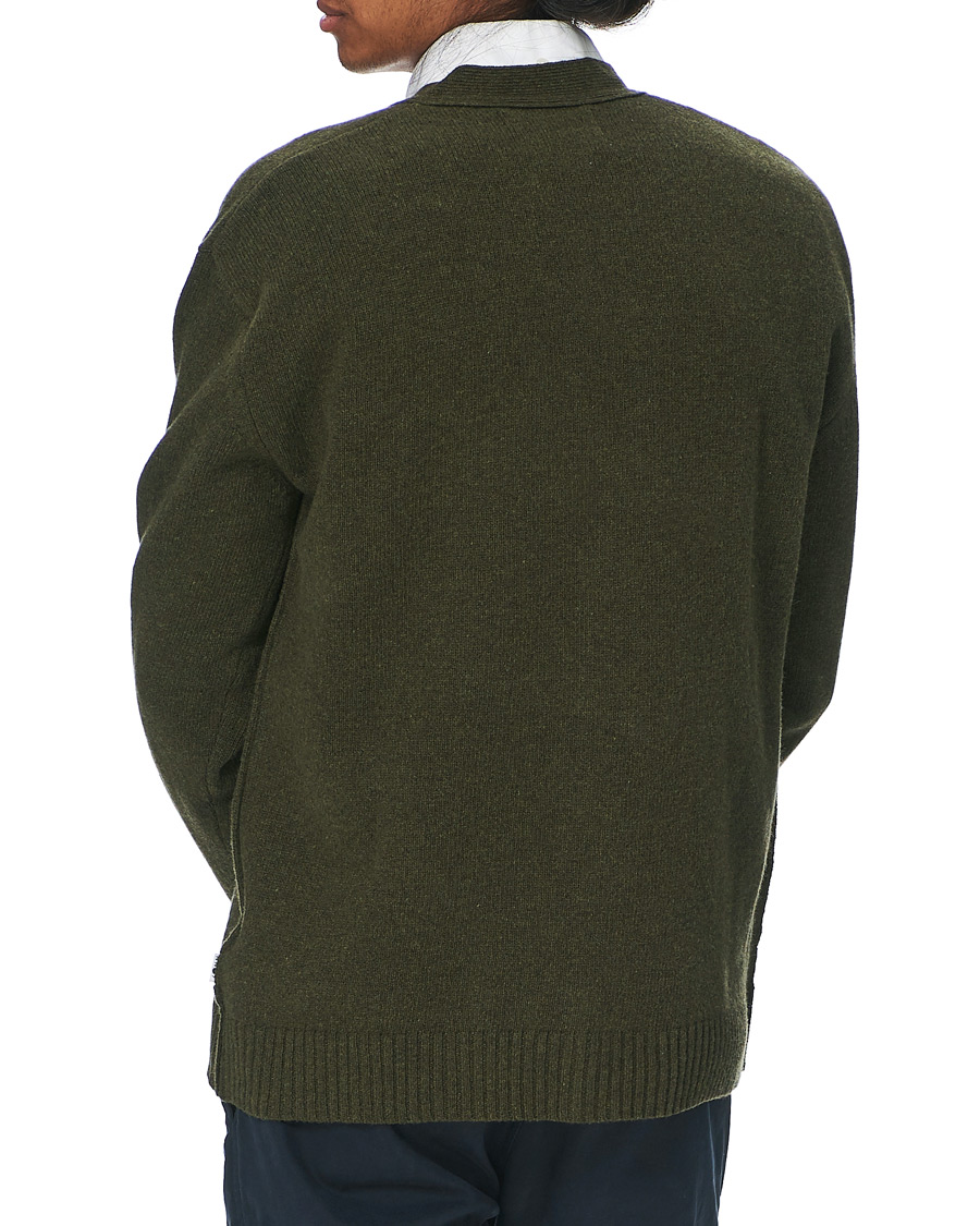 Herren | Pullover | NN07 | Bjorn Lambswool Cardigan Dark Army