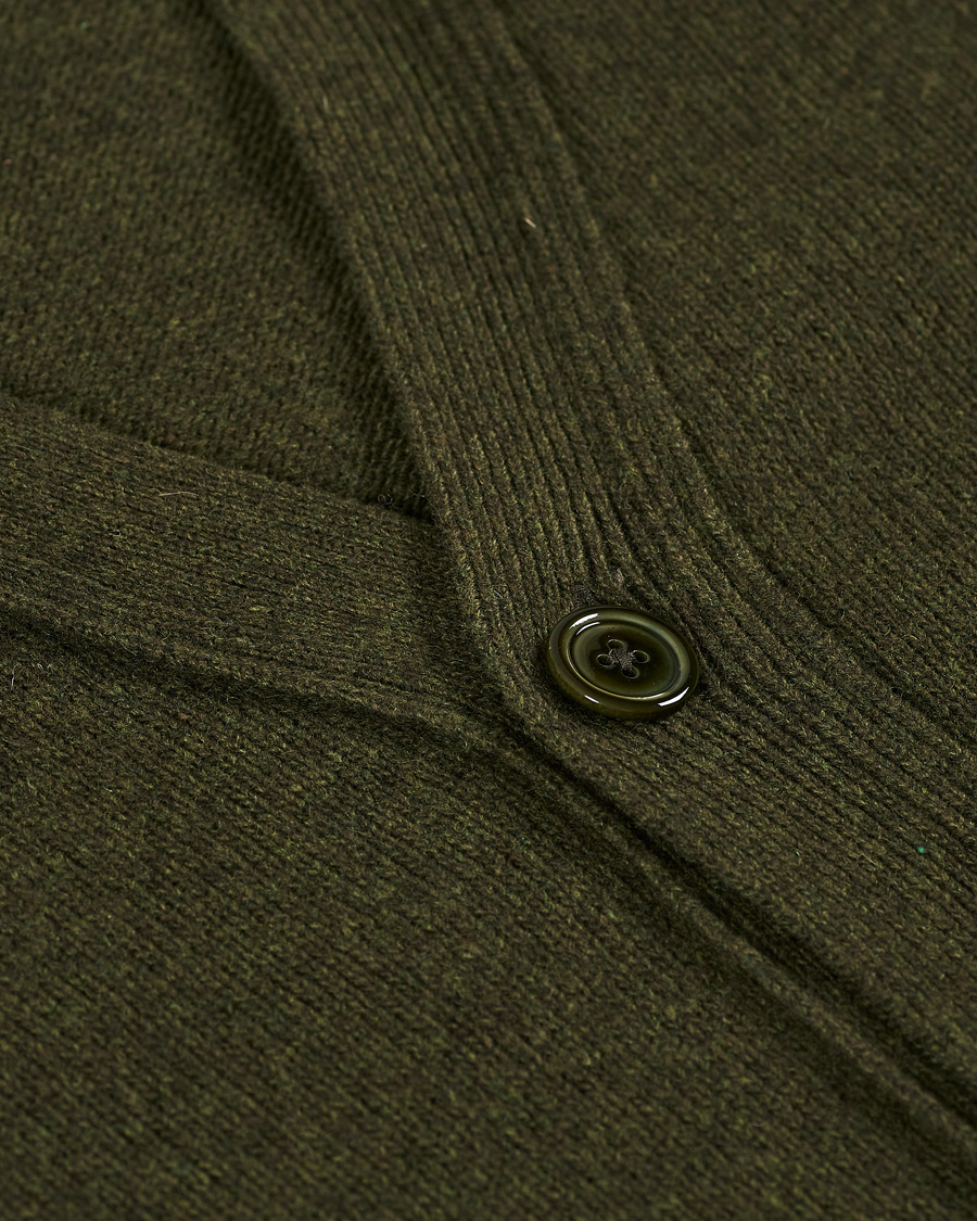 Herren | Pullover | NN07 | Bjorn Lambswool Cardigan Dark Army
