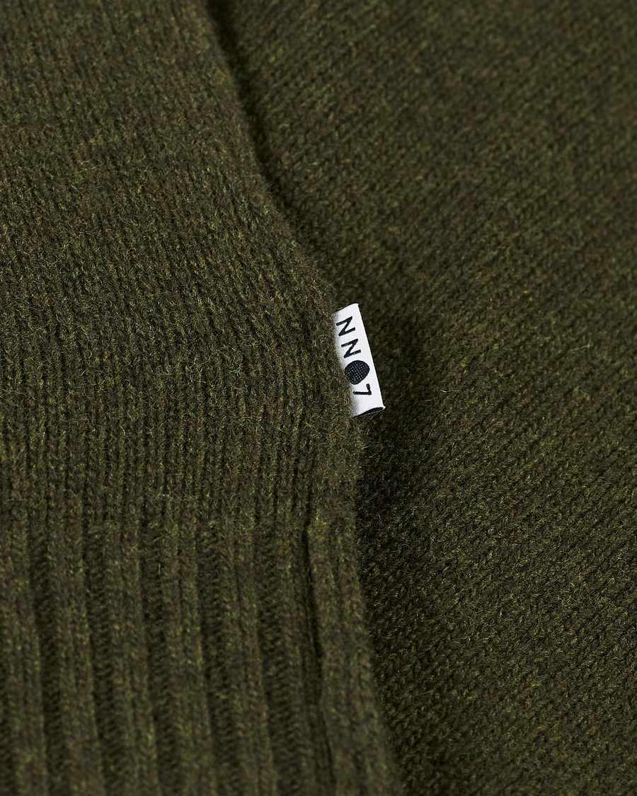 Herren | Pullover | NN07 | Bjorn Lambswool Cardigan Dark Army