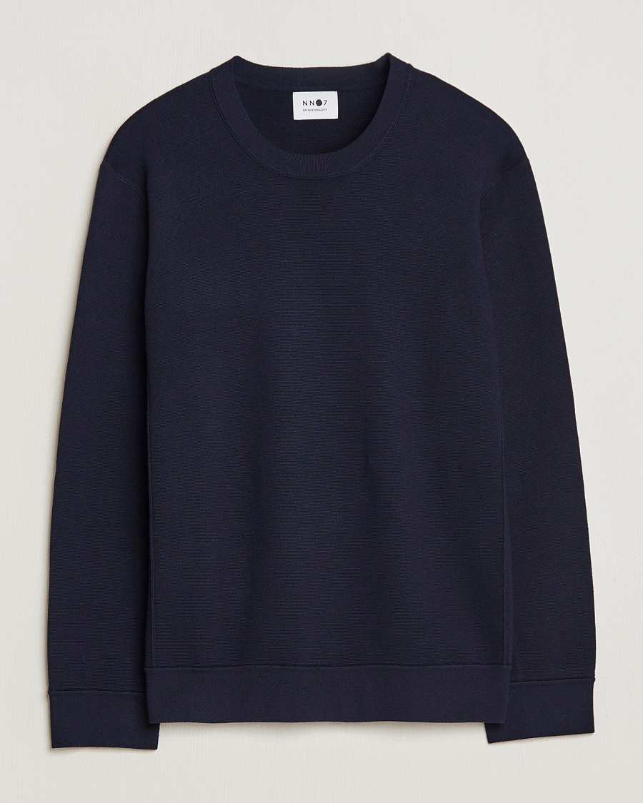 Herren | Pullover | NN07 | Luis Cotton/Modal Pullover Navy Blue
