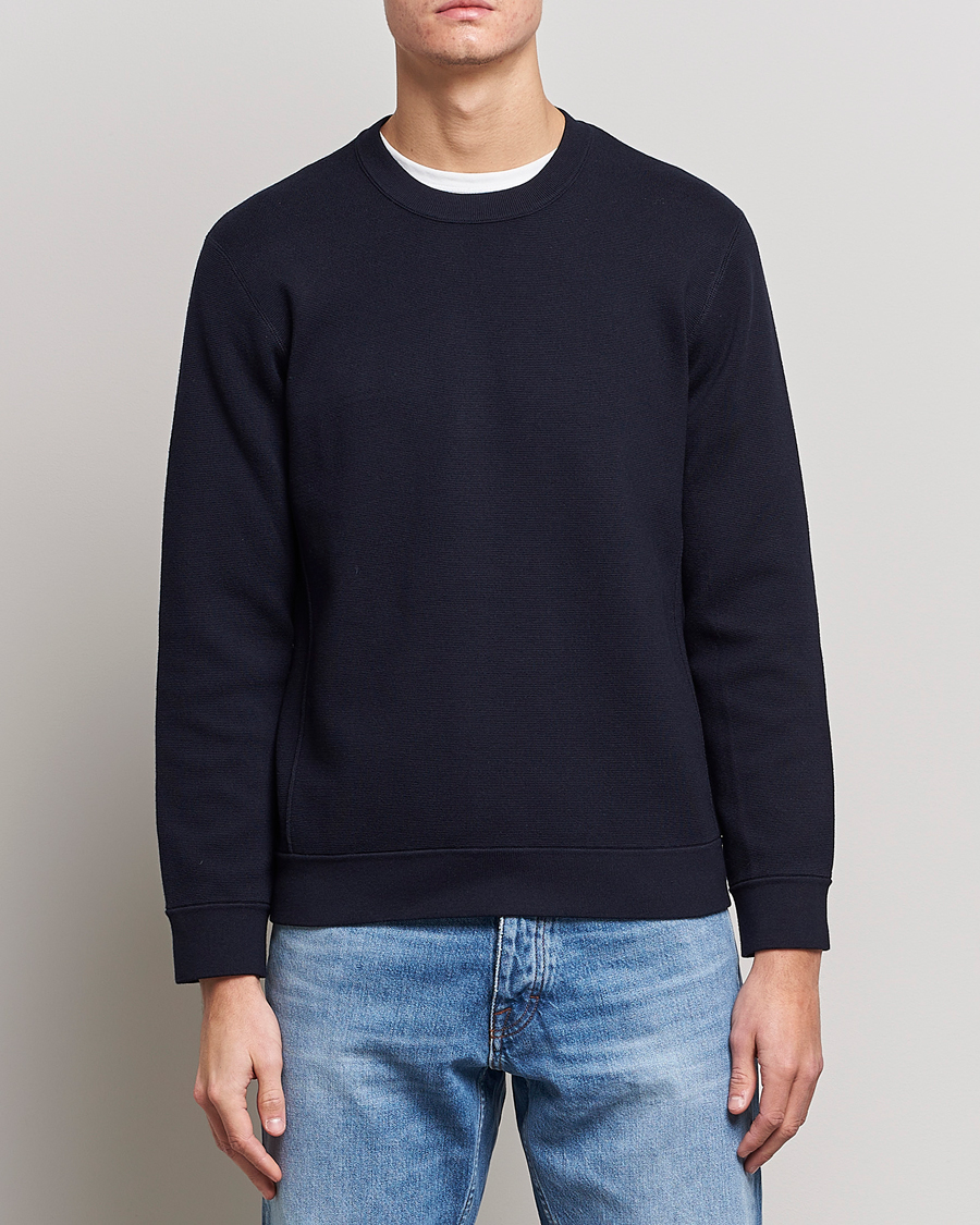 Herren |  | NN07 | Luis Cotton/Modal Pullover Navy Blue