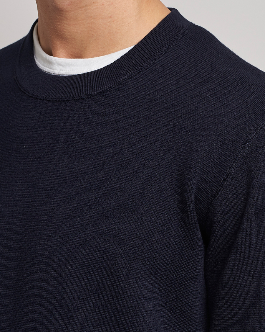 Herren | Pullover | NN07 | Luis Cotton/Modal Pullover Navy Blue