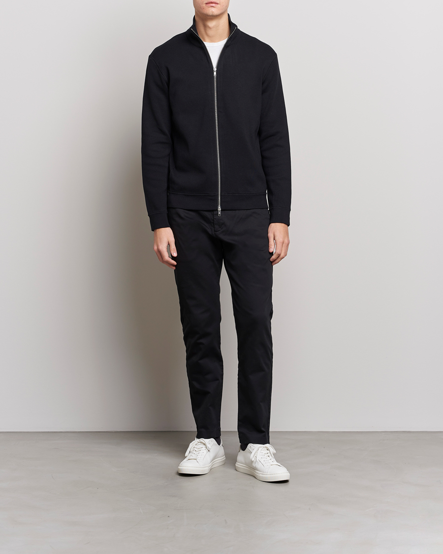 Herren | Pullover | NN07 | Luis Knitted Full-Zip Sweater Black