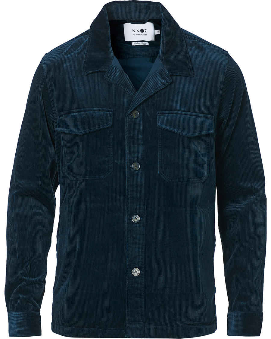 Herren | Hemden | NN07 | Bernard Corduroy Overshirt Ocean