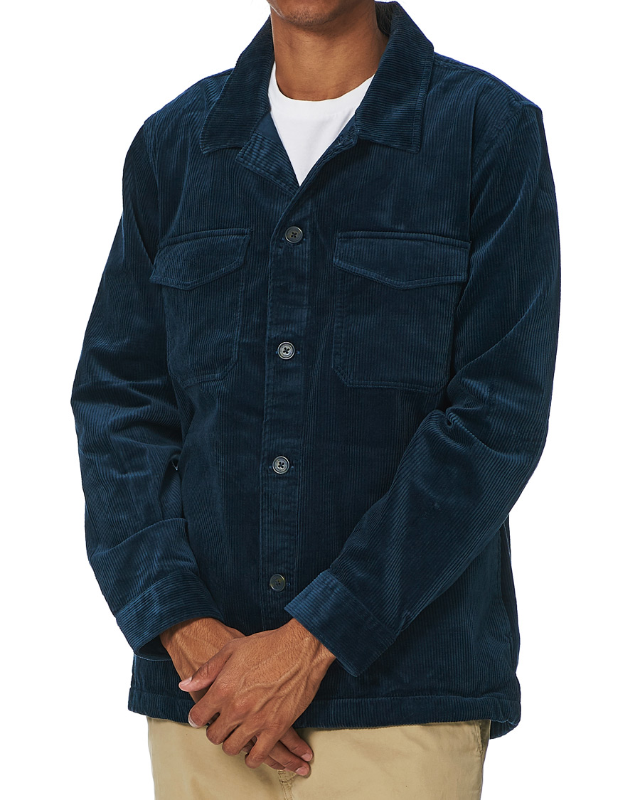 Herren | Hemden | NN07 | Bernard Corduroy Overshirt Ocean