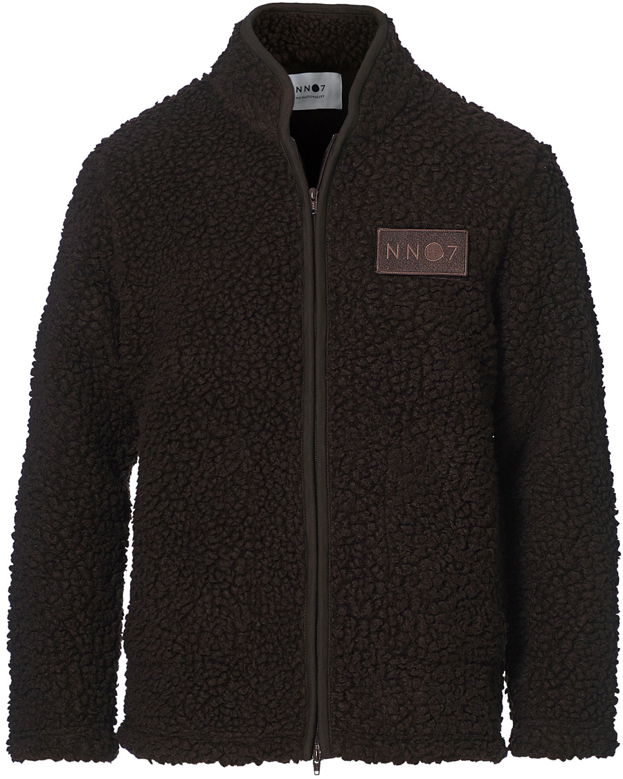 Herren | Pullover | NN07 | Morten Fleece Full Zip Brown
