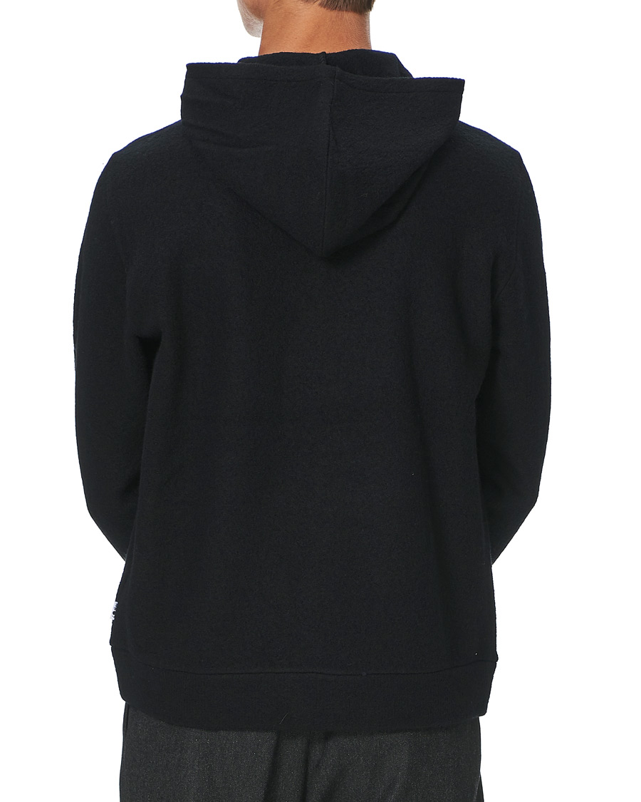Herren | Pullover | NN07 | Mark Boiled Wool Hoodie Black
