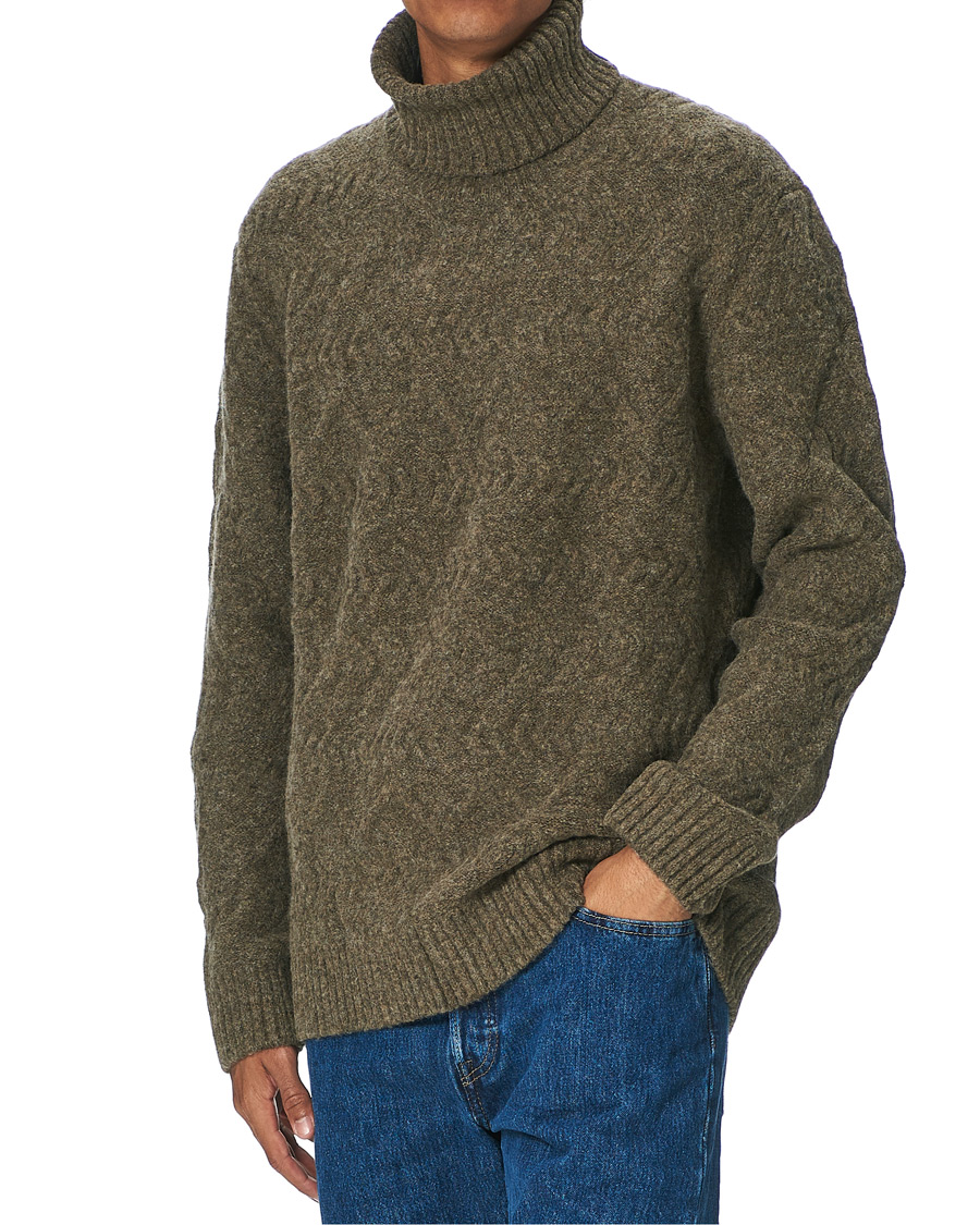 Herren | Pullover | NN07 | Bert Heavy Knitted Rollneck Clay