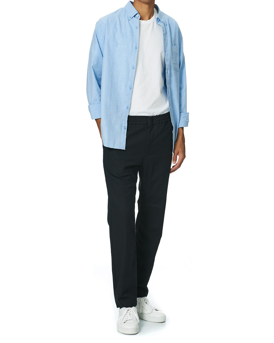 Herren | Hosen | NN07 | Foss Brushed Drawstring Pants Navy Blue
