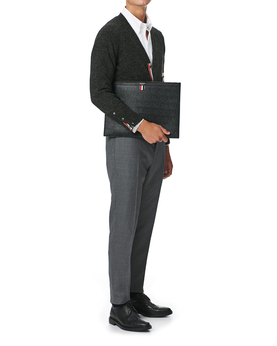 Herren | Thom Browne Large Zipper Laptop Holder Black | Thom Browne | Large Zipper Laptop Holder Black