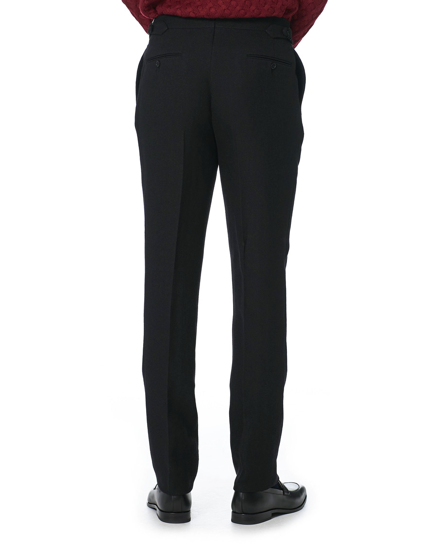 Herren | Hosen | Ralph Lauren Purple Label | Gregory Double Pleated Trousers Black