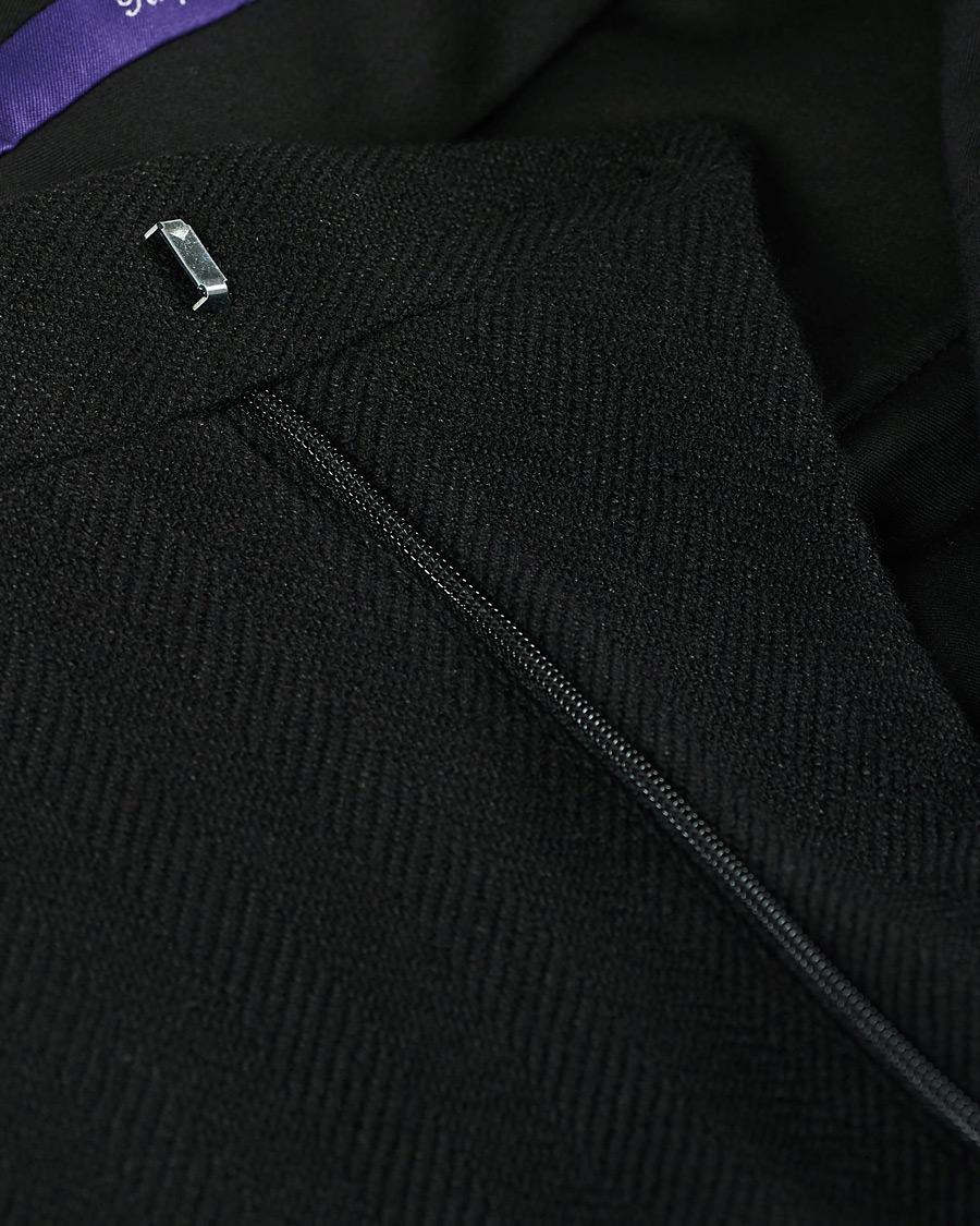 Herren | Hosen | Ralph Lauren Purple Label | Gregory Double Pleated Trousers Black