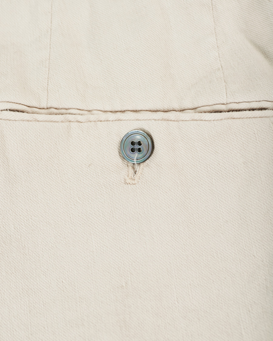 Herren | Hosen | Oscar Jacobson | Nico Cotton/Linen GW Trousers Creme