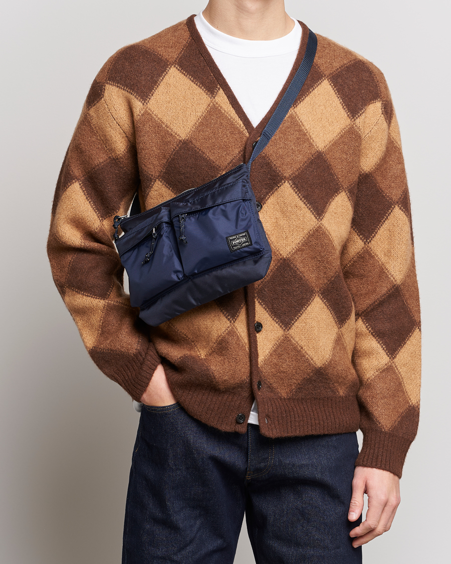 Porter-Yoshida & Co. Force Small Shoulder Bag Navy Blue bei Care  