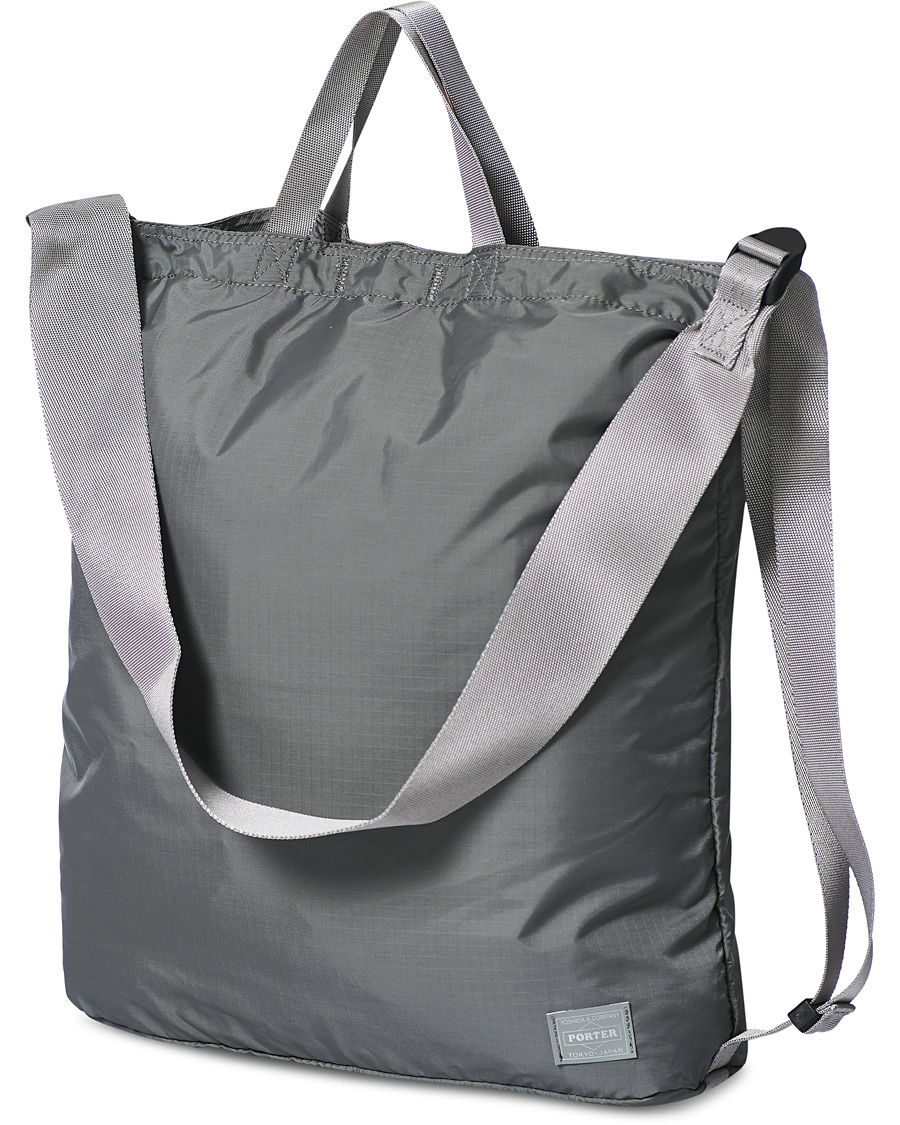 Herren | Porter-Yoshida & Co. Flex 2Way Shoulder Bag Grey | Porter-Yoshida & Co. | Flex 2Way Shoulder Bag Grey