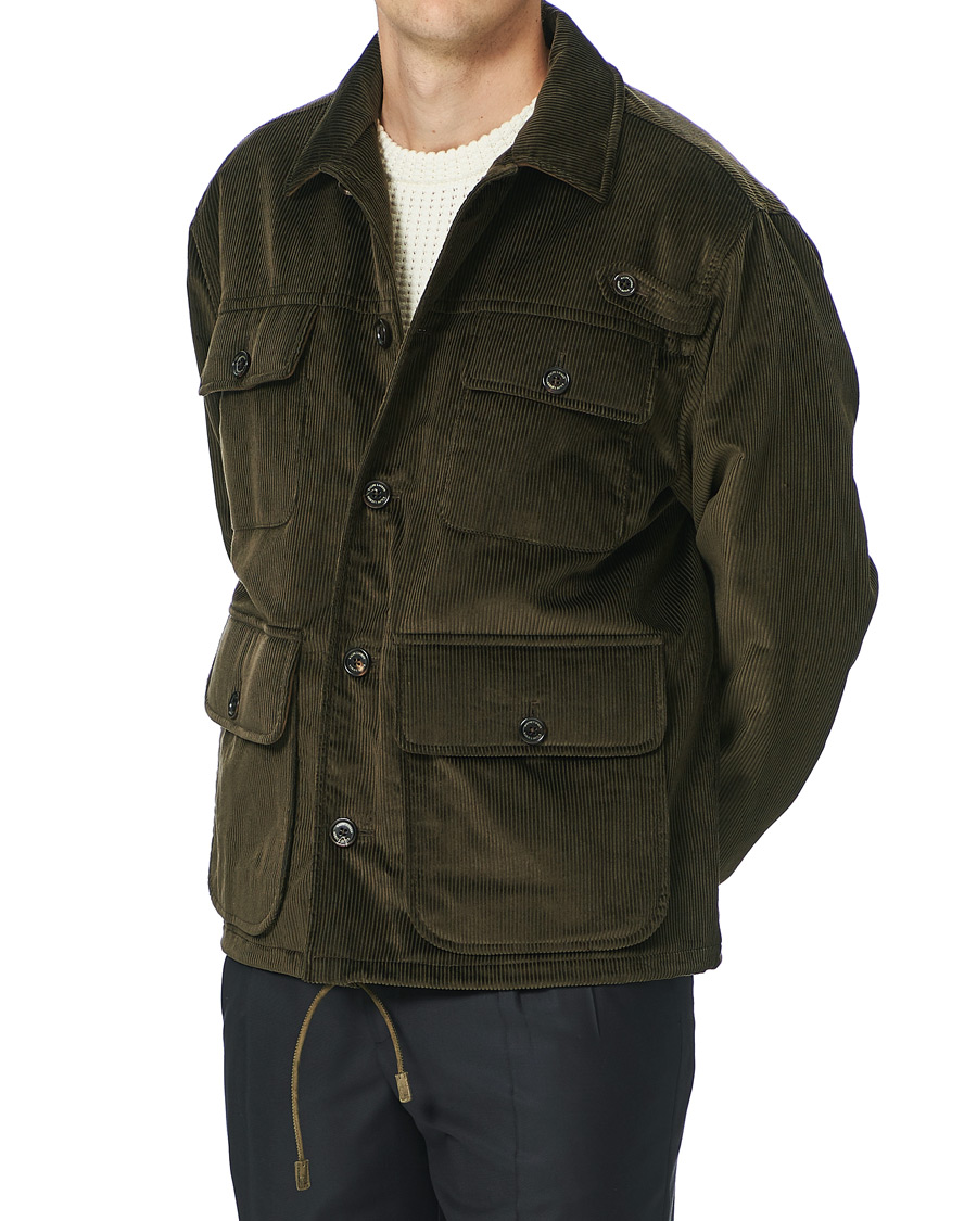 Herren | Jacken | Ralph Lauren Purple Label | Seymour Wale Corduroy Jacket Dark Green