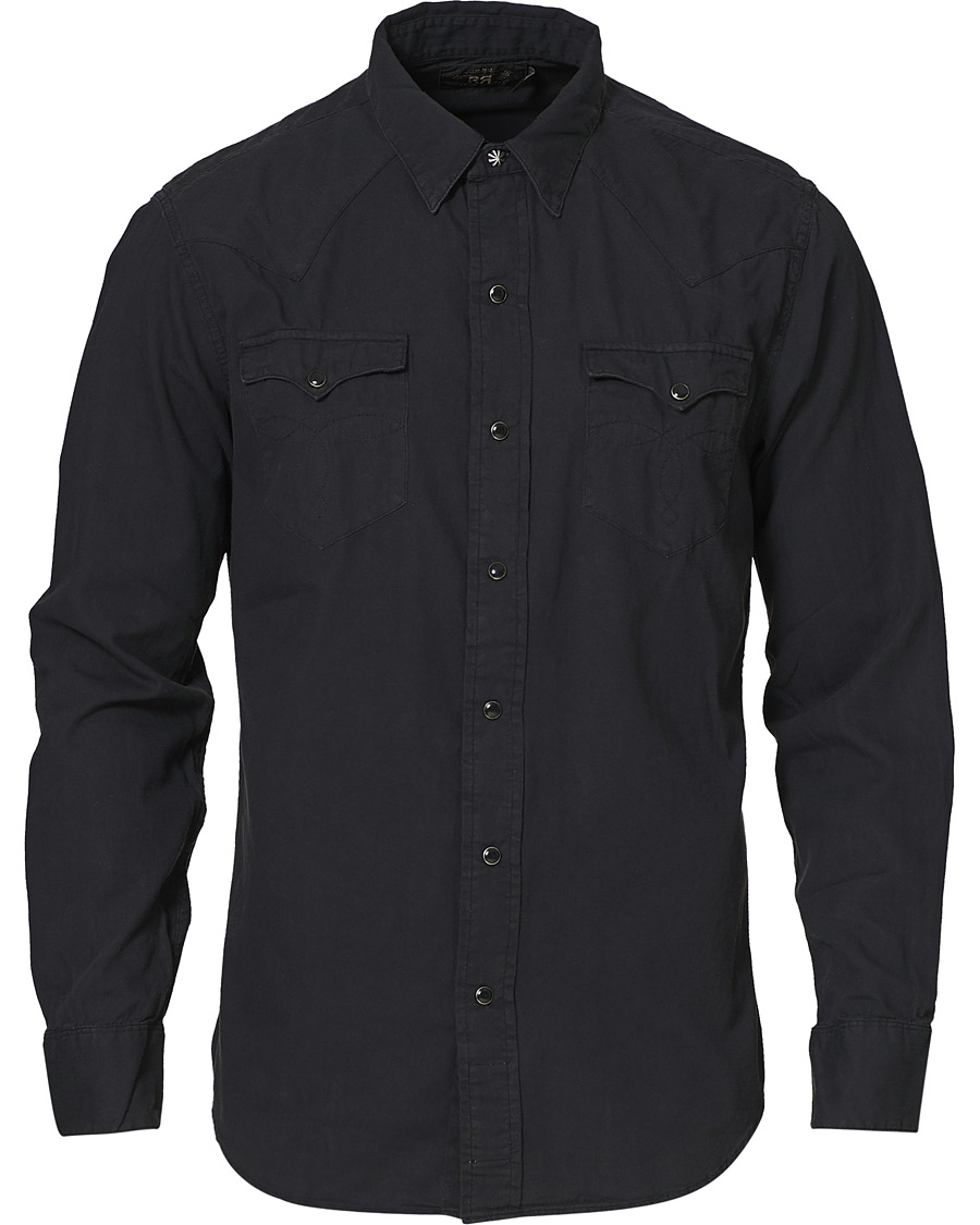 Herren | Hemden | RRL | Buffalo Western Shirt Polo Black