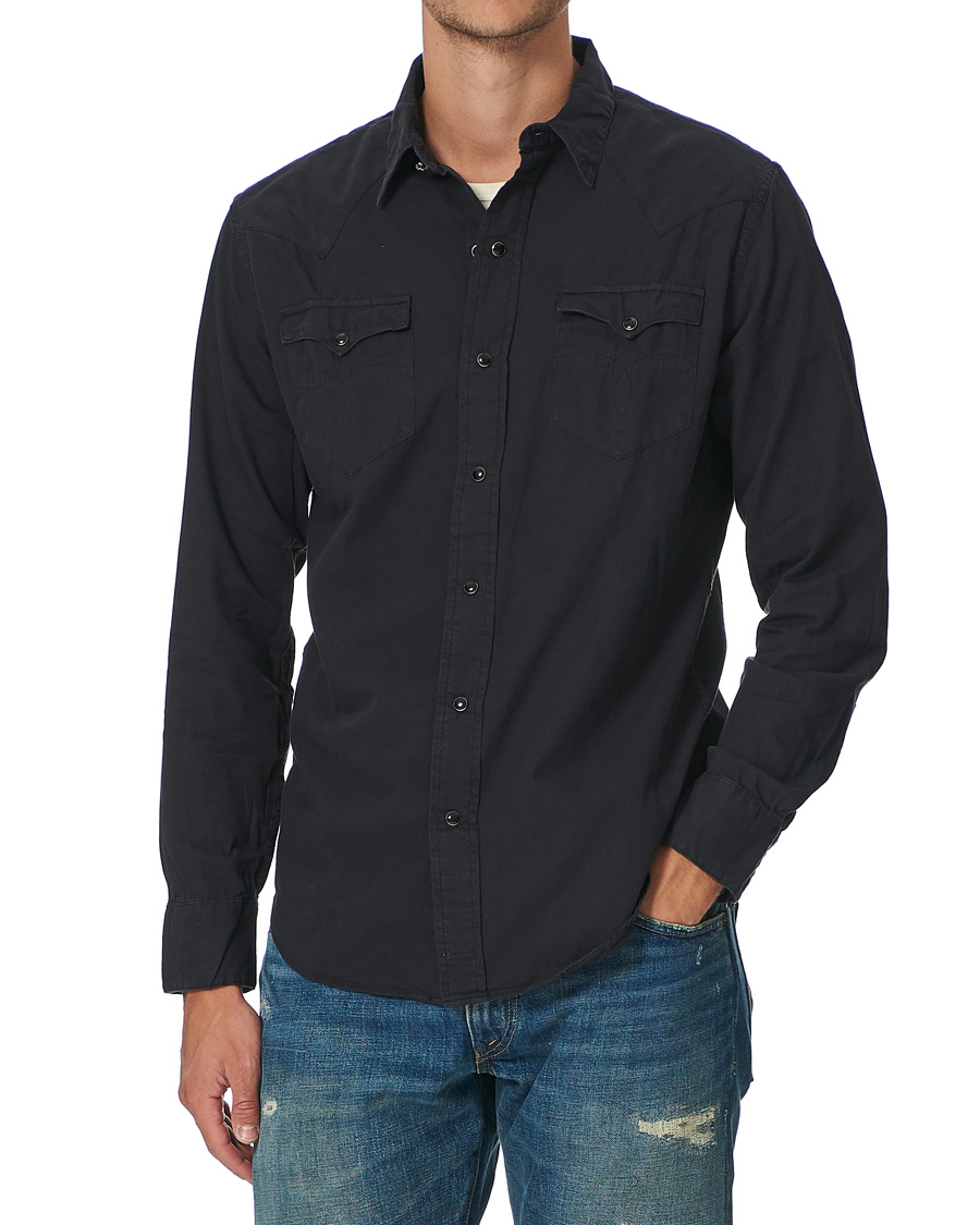 Herren | Hemden | RRL | Buffalo Western Shirt Polo Black