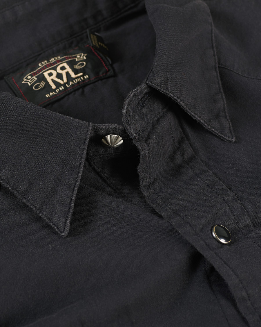 Herren | Hemden | RRL | Buffalo Western Shirt Polo Black
