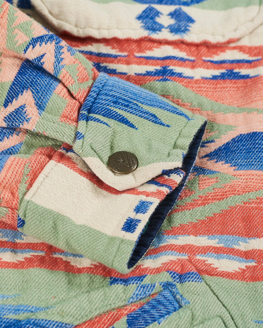 Herren | Hemden | RRL | Brown Bear Shirt Jacket Sage/Blue