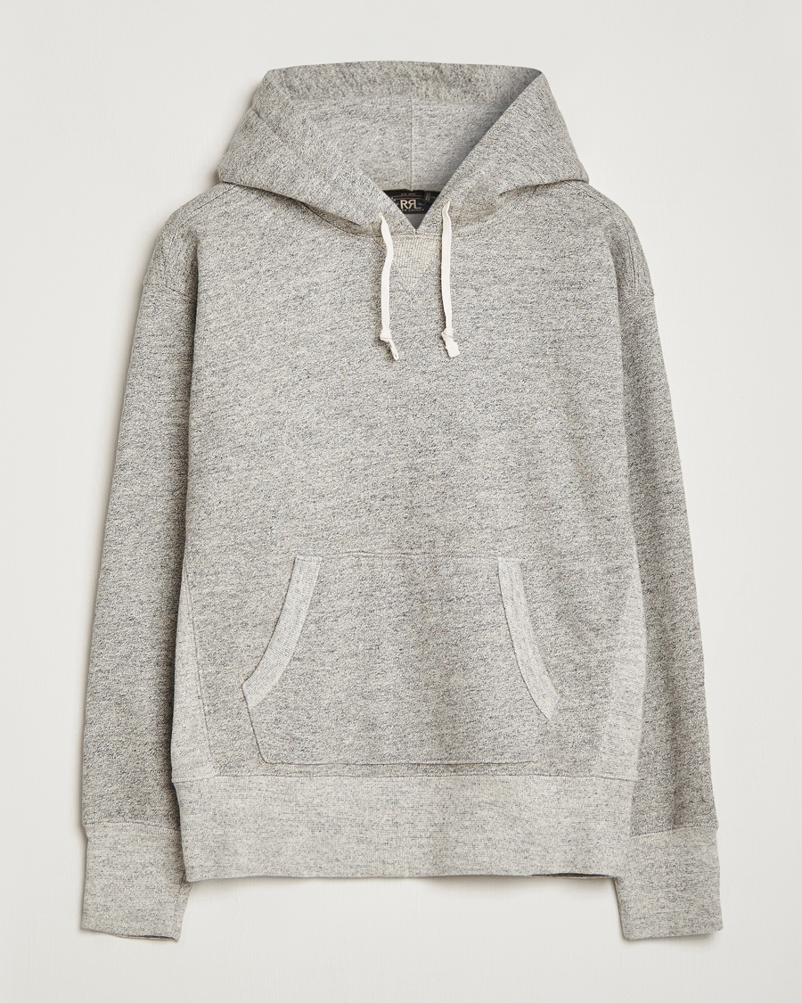 Herren | Pullover | RRL | Hooded Pullover Athletic Grey Heather
