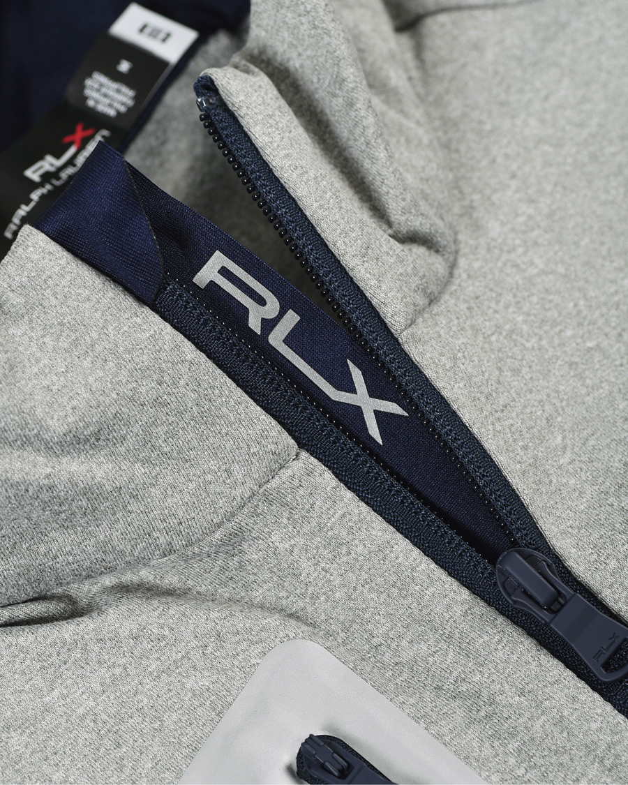Herren | Pullover | RLX Ralph Lauren | Luxury Performance Jersey Half-Zip Light Grey Heather