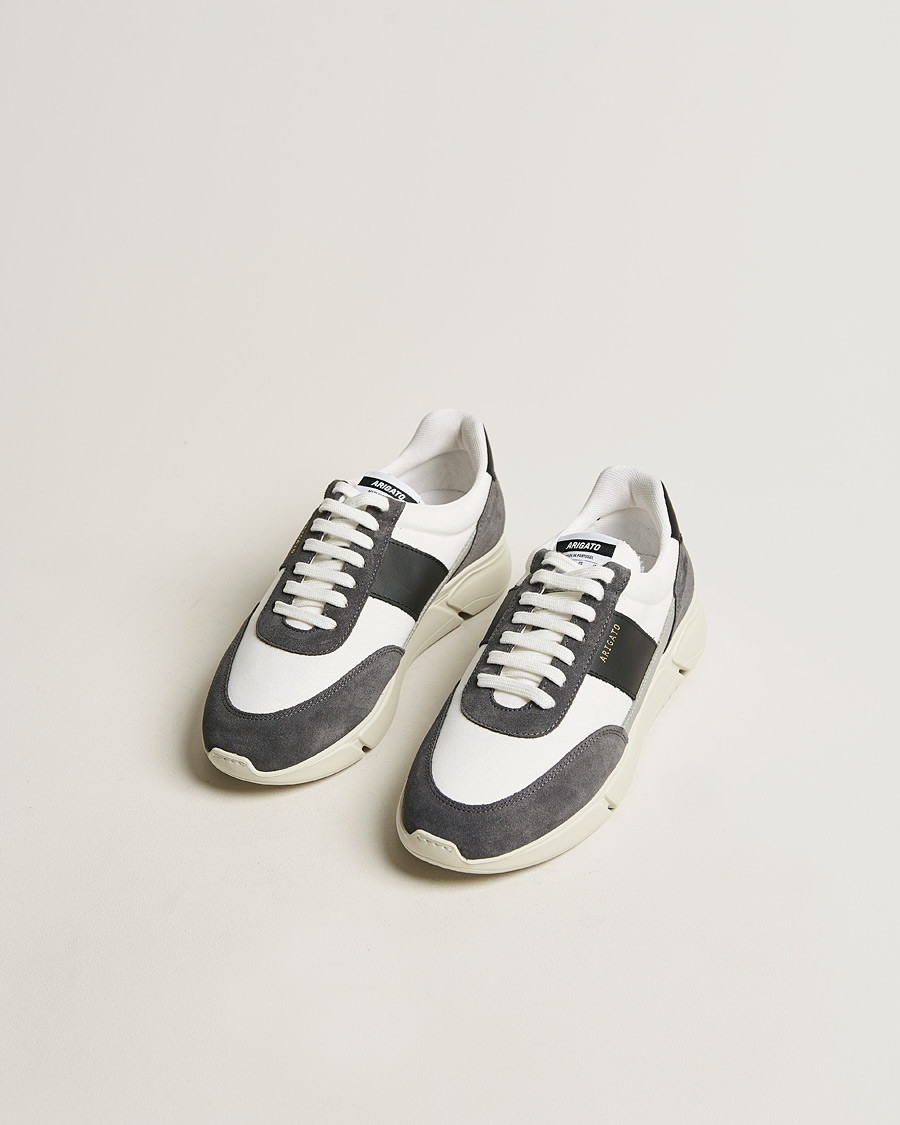 Herren | Sommerschuhe | Axel Arigato | Genesis Vintage Runner Sneaker White/Grey Suede
