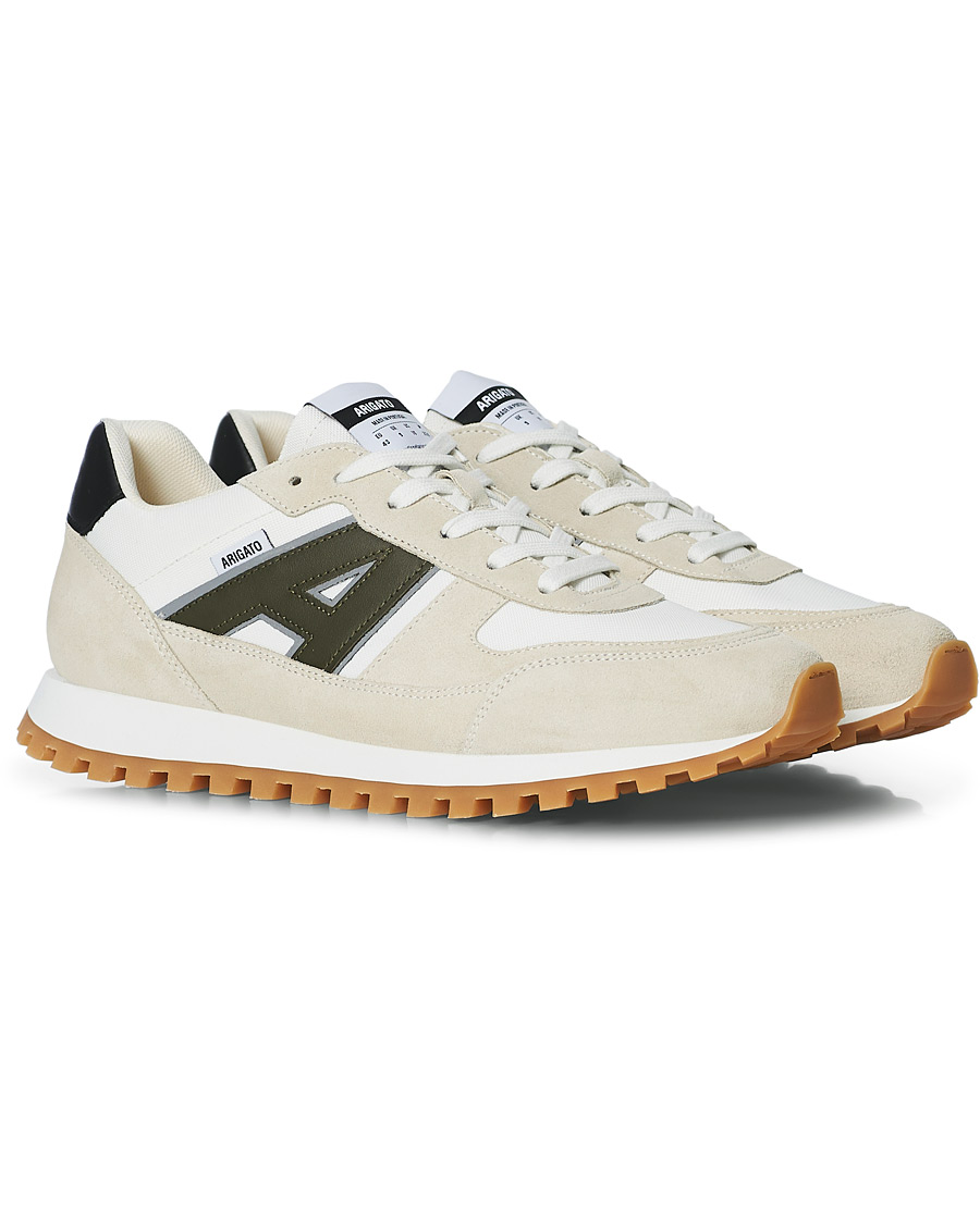 Herren | Axel Arigato Aeon Running Sneaker Beige/Green | Axel Arigato | Aeon Running Sneaker Beige/Green