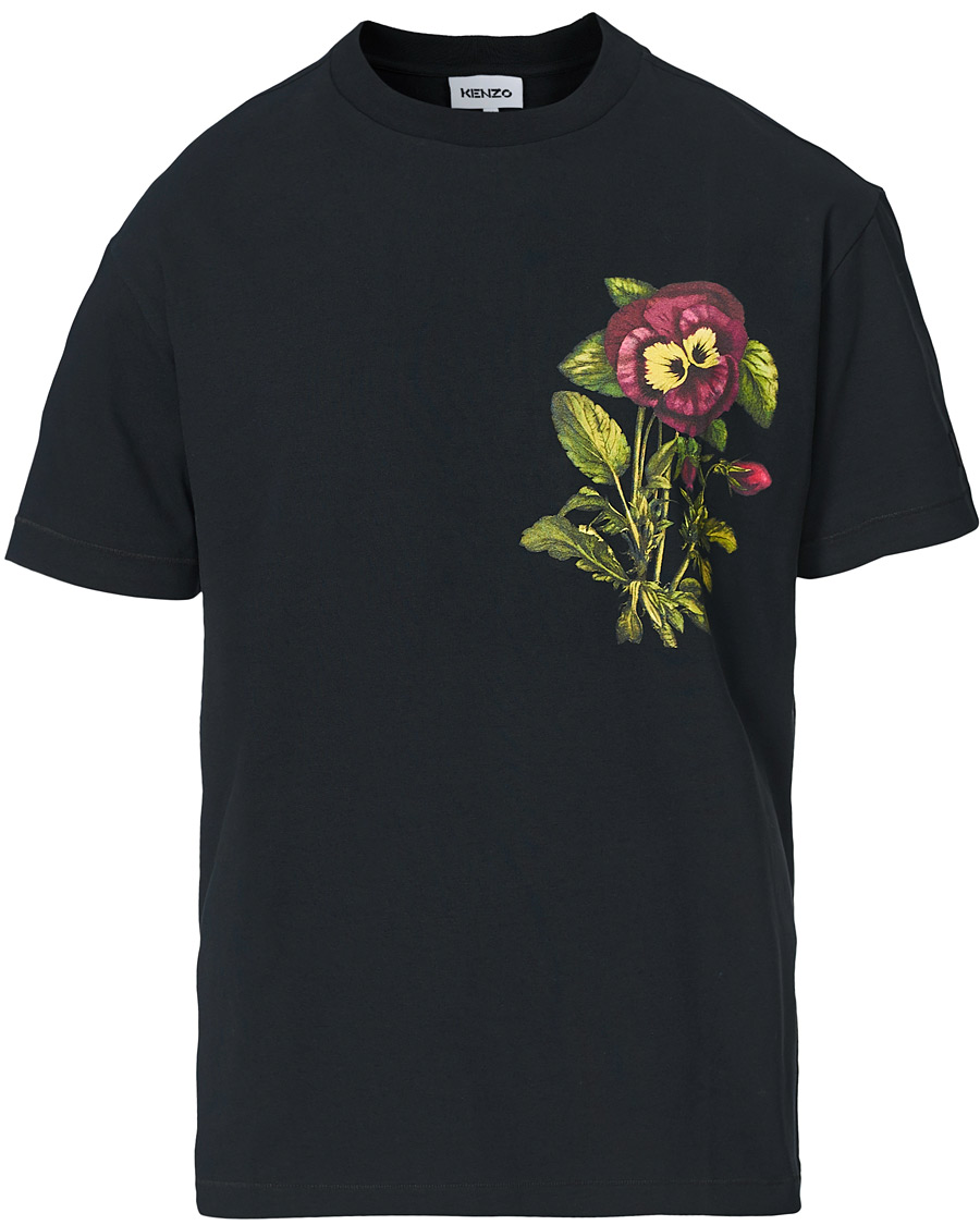 Herren | T-Shirts | KENZO | Flower Print T-Shirt Black
