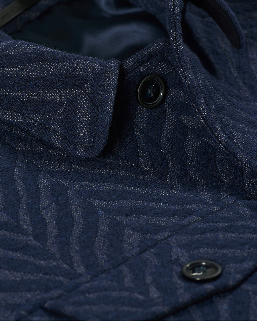 Herren | Jacken | Giorgio Armani | Chevron Jacquard Jacket Navy