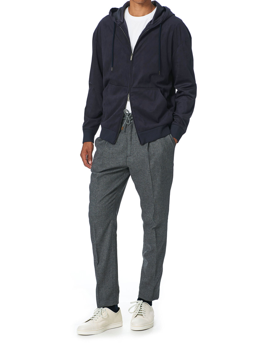 Herren | Jacken | Giorgio Armani | Alcantara Hooded Blouson Navy
