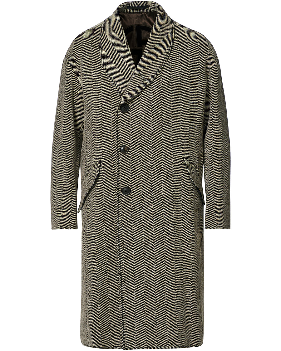 Herren | Jacken | Giorgio Armani | Chevron Wool Coat Grey