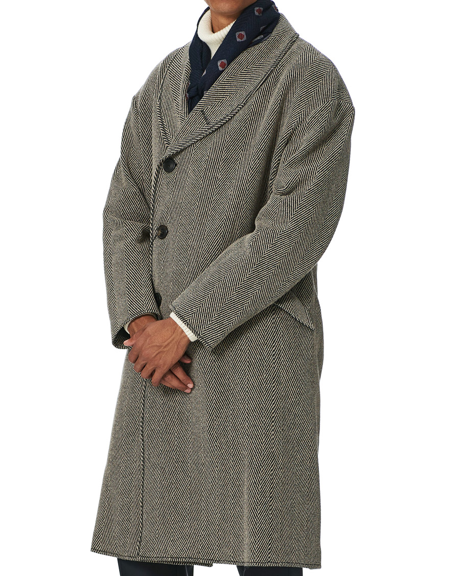 Herren | Jacken | Giorgio Armani | Chevron Wool Coat Grey