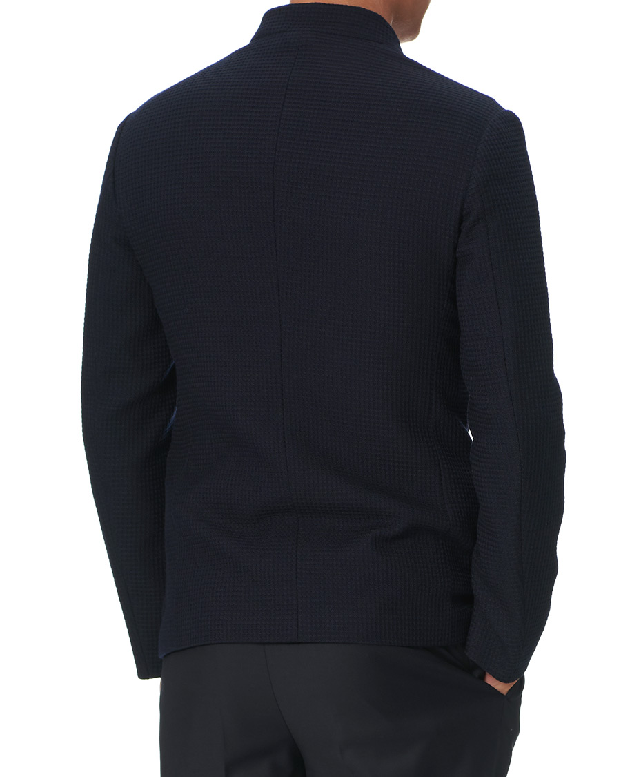 Herren | Sakkos | Giorgio Armani | Waffle Wool Guru Blazer Navy