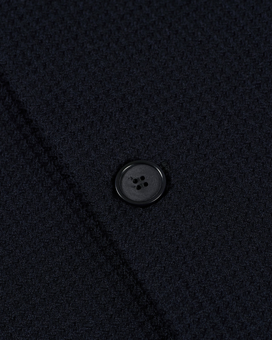 Herren | Sakkos | Giorgio Armani | Waffle Wool Guru Blazer Navy