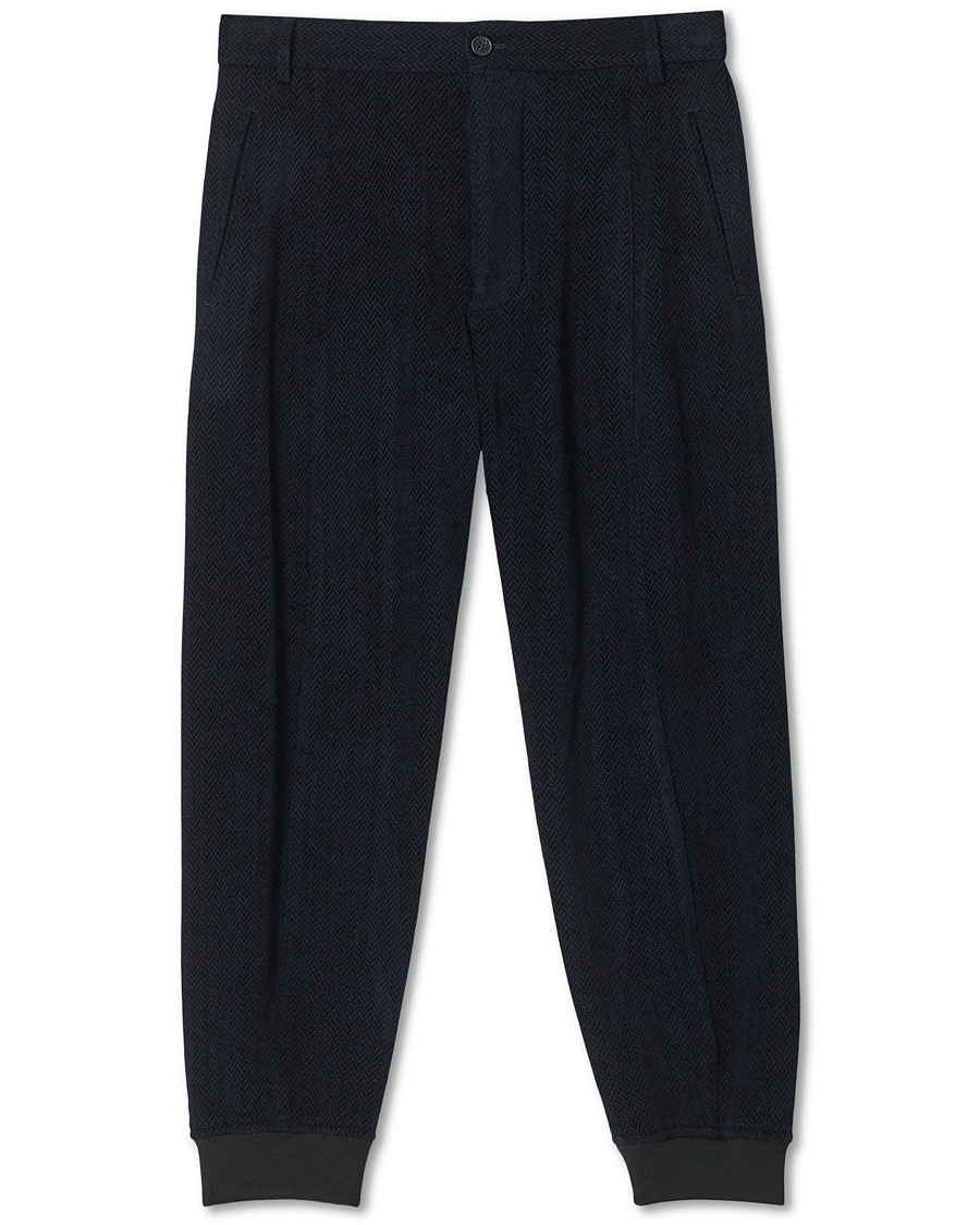 Herren | Hosen | Giorgio Armani | Chevron Wool Pants Navy