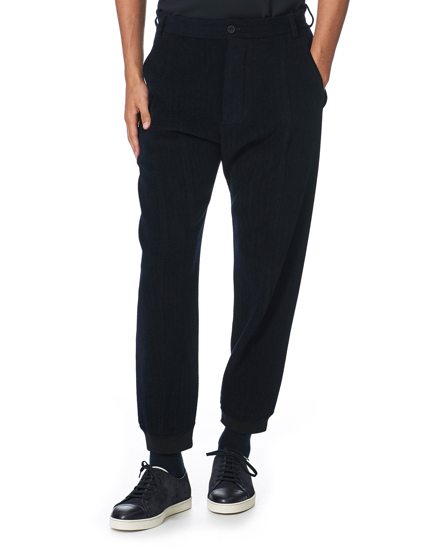 Herren | Hosen | Giorgio Armani | Chevron Wool Pants Navy