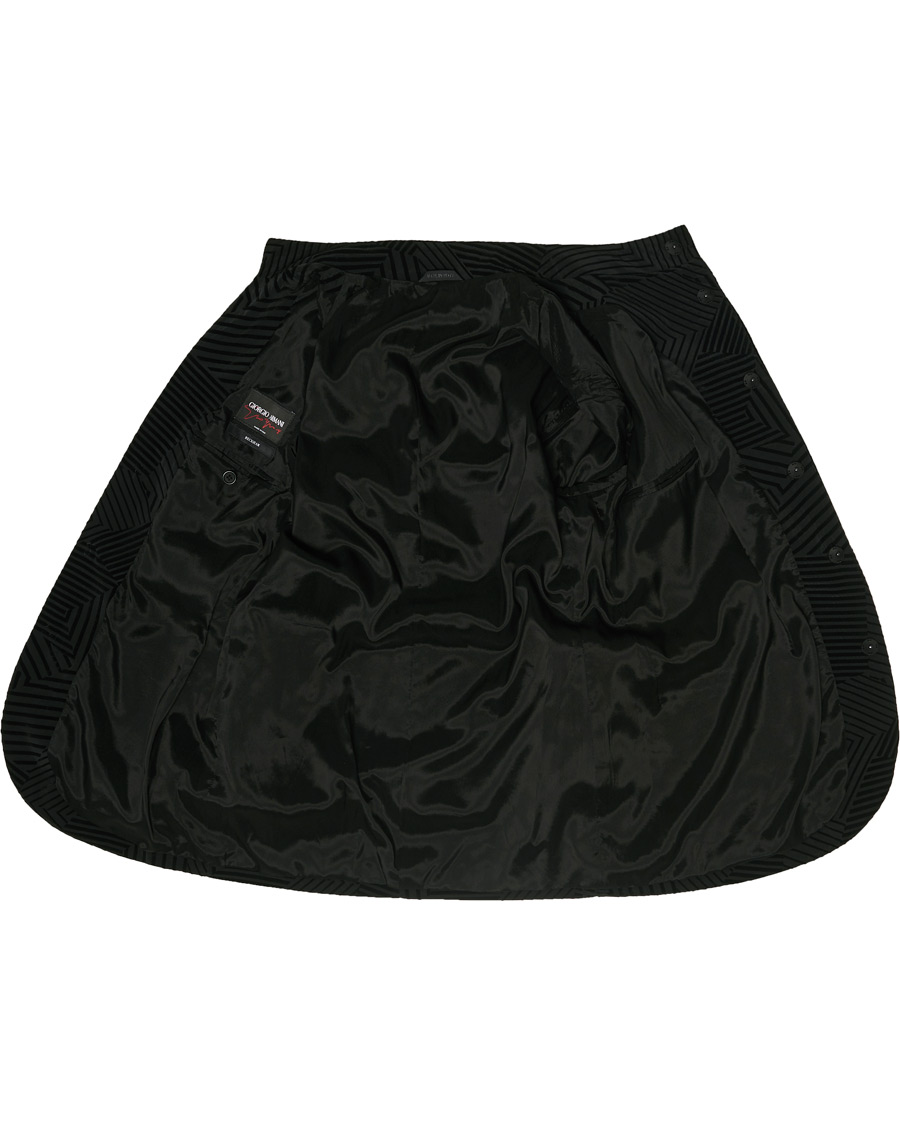 Herren | Sakkos | Giorgio Armani | Geometric Velvet Jacket Black