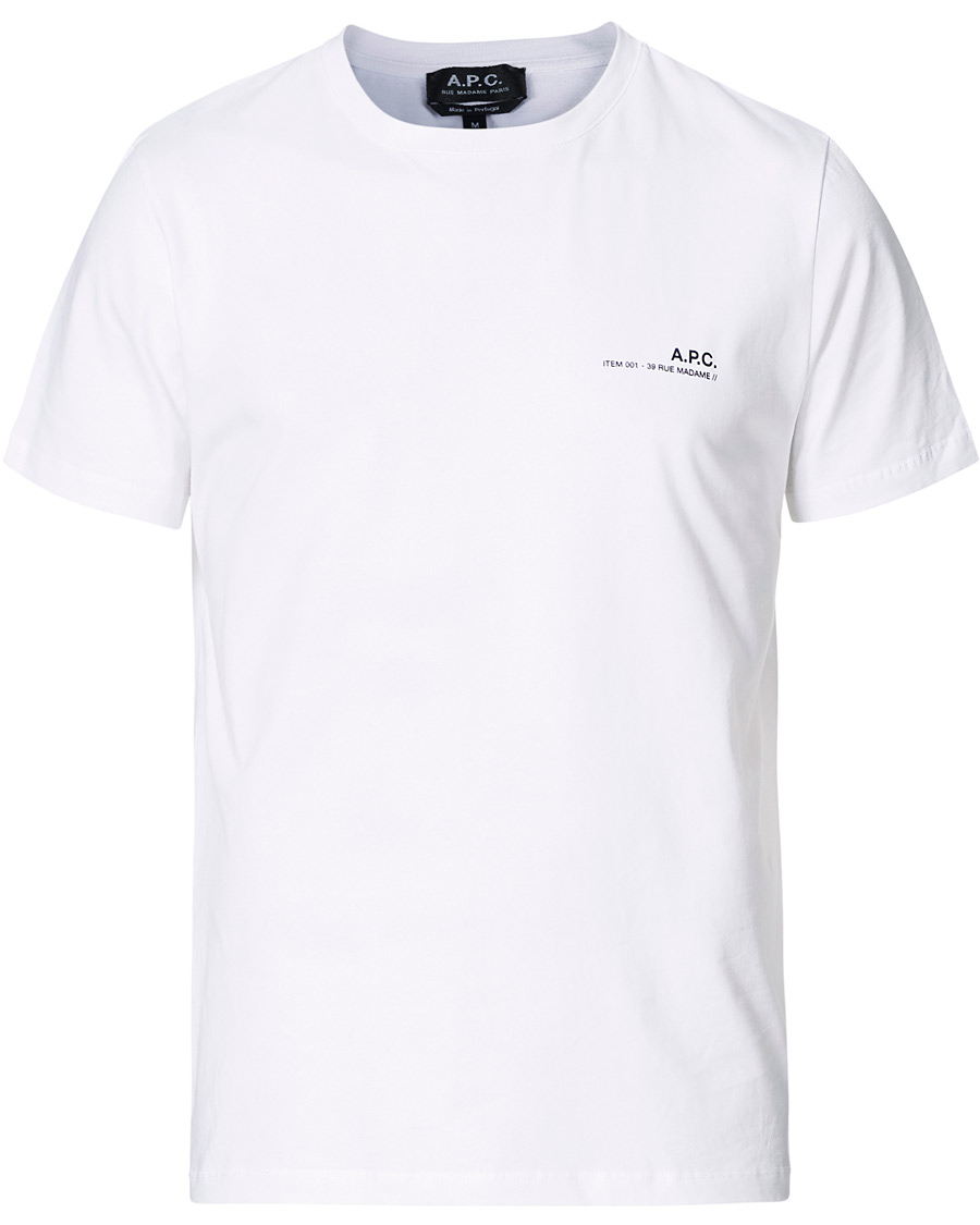 Herren |  | A.P.C. | Item Short Sleeve T-Shirt White