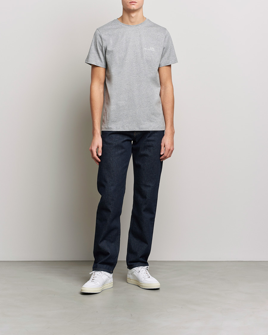 Herren | T-Shirts | A.P.C. | Item Short Sleeve T-Shirt Heather Grey