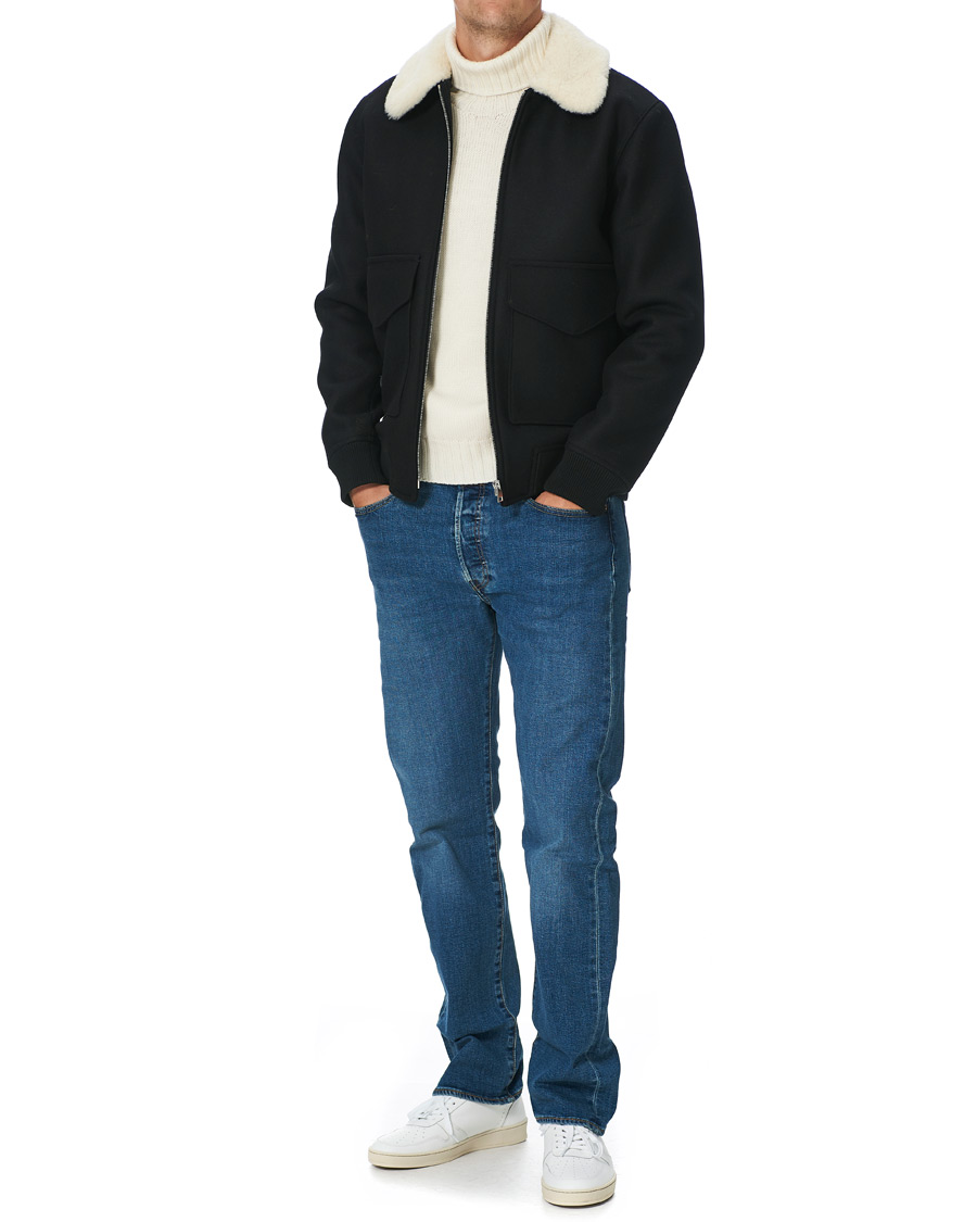 Herren | Jacken | A.P.C. | Ben Shearling Bomber Jacket Black