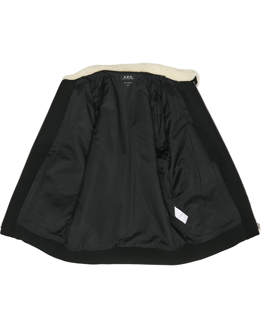 Herren | Jacken | A.P.C. | Ben Shearling Bomber Jacket Black