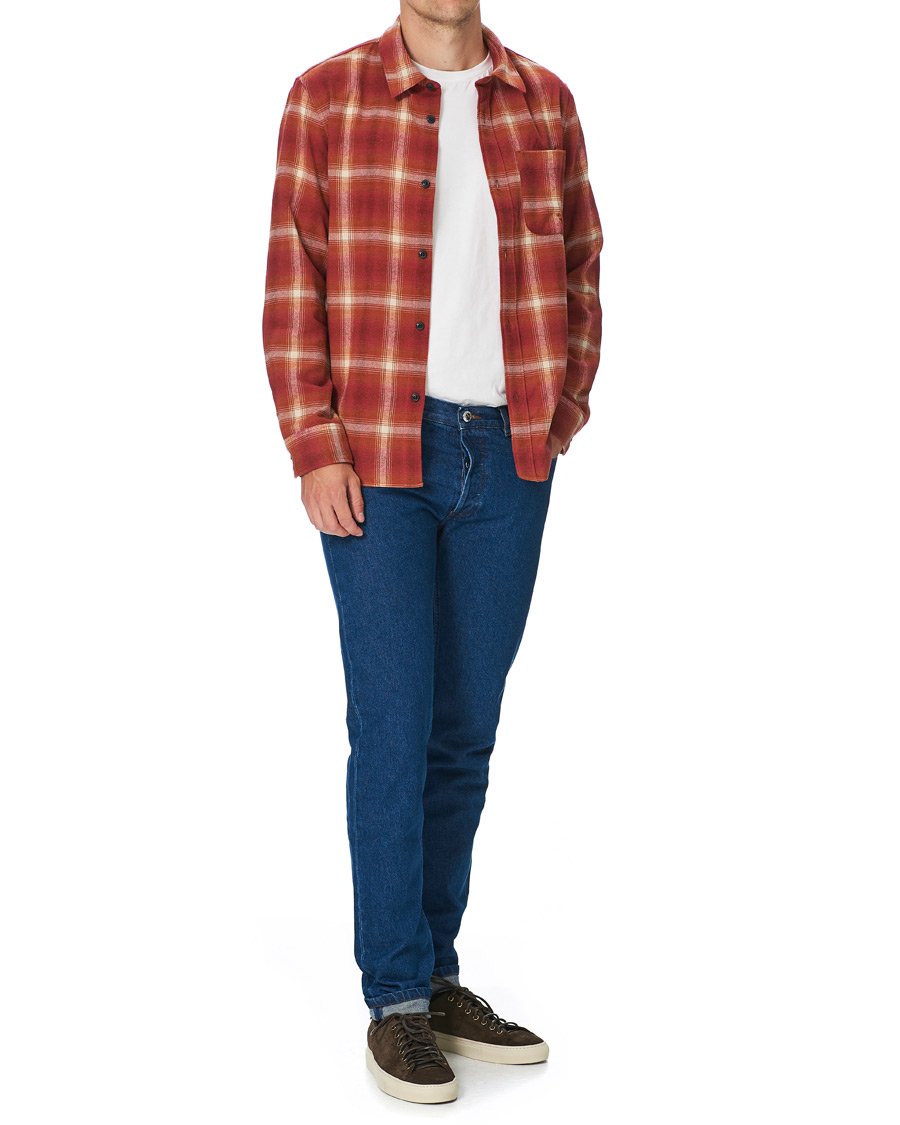 Herren | Hemden | A.P.C. | Trek Flannel Overshirt Red Check