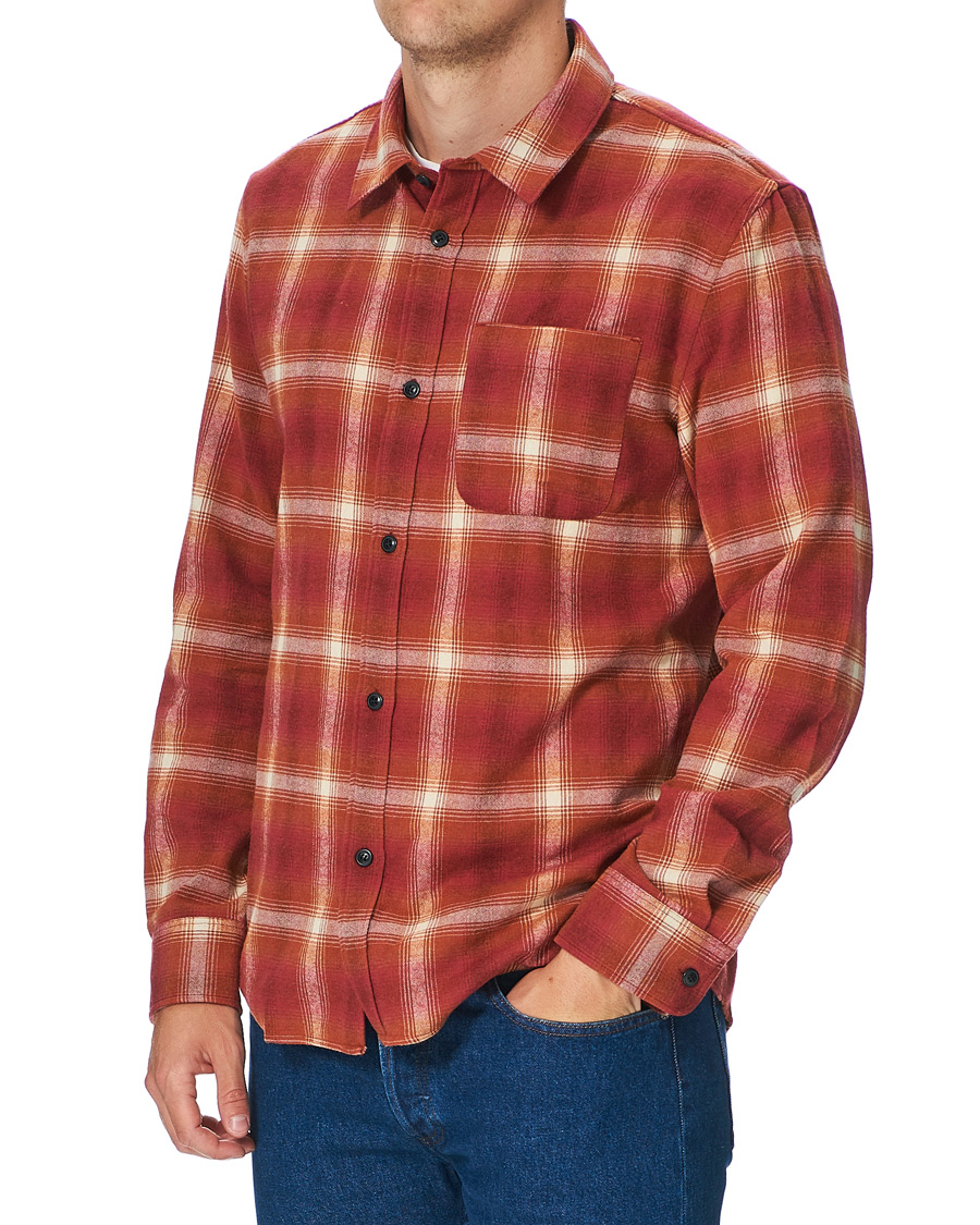 Herren | Hemden | A.P.C. | Trek Flannel Overshirt Red Check